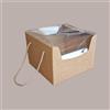 SCOTTON 5 Pz Scatola Prestige Carta Avana Coperchio Trasp 245x245H180