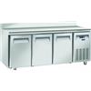 CoolHead Tavolo Refrigerato Ventilato TROPICALIZZATO con Porte autochidenti Modello QR3200SG con alzatina