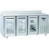 CoolHead Tavolo Refrigerato Ventilato TROPICALIZZATO con Porte autochidenti Modello QRG3200SG con alzatina