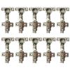 LIKERAINY 95 Grado Cerniera 26mm Battuta Interna con Ammortizzatore con Montaggio Clip on per Ante Mobili da Cucina Gabinetto Cerniere per Armadio Porta 10 Pezzi