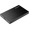 SALCAR Alluminio Case Esterno per Disco Rigido 2.5 SATA SSD HDD Hard Disk Drive Porta USB 3.0 Sostegno UASP SATA III Compatibile con i sistemi Windows e Mac (Nero)