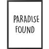Generic Quadro con Cornice o solo Poster - Testi e Citazioni - Tutte le Dimensioni - Vari Colori - Made in Italy (061 Paradise)