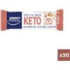 Enervit Protein Box 30 Snack Keto Salted Nuts 30x35 g - Barrette proteiche con 40% di frutta secca e -70% di zuccheri