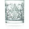 RCR Cristalleria Italiana S.p.a. Linea Tattoo | Bicchieri da Acqua in Vetro Moderni Set 6 Bicchieri di Cristallo da 34 Cl