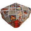 Russo Tessuti 6 Cuscini Sedie Coprisedia Imbottiti Cuore Allungato con Alette Vari Colori-Arancione