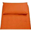 Lenzuola DEMONA SPEDIZIONE GRATUITA SET COMPLETO DI LENZUOLA 100% COTONE SINGOLO TINTA UNITA VARI COLORI SOTTOSOPRA + FEDERA OFFERTA (ARANCIONE)