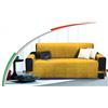 Russo Tessuti Copridivano Copri Shield Divano B&A 2 3 e 4 Posti con Laccetti Tasconi Laterali-Giallo-3 posti