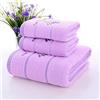JIUJ Set di 3 asciugamani da bagno Asciugamano spesso super morbido e altamente assorbente, lavabile in lavatrice, regalo per la doccia (2 asciugamani per il viso, 1 telo da bagno) (Lavanda Viola)