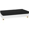 Morbidissimi Copriletto Elasticizzato Comfort Z441 Nero