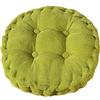 MSYOU - Cuscino per sedia morbido, rotondo, comodo, per casa, cucina, giardino, sala da pranzo, ufficio, 40 x 40 cm (verde)