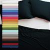 Tata Home Lenzuolo sopra 100% Cotone Misura cm 150x300 Letto Singolo 1 Piazza Colore Nero Made in Italy 57 Fili al cm2