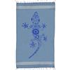 BANZAII TEXTILE INNOVATOR ONLINE Banzaii Telo Mare - Fouta per Lettino e Sdraio, Asciugatura Rapida, 90 x 170 cm Geco Blu