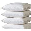 GENER Set 4 Pezzi Anima Imbottitura anallergica per Cuscini Divano, Poltrona, Letto da Rivestire in Quattro Misure (45 X 45) (45X45)