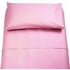 STORE SORRENTO Completo letto singolo Irge in cotone lenzuolo sopra,lenzuolo sotto,1 federa (Rosa)