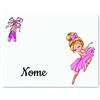 L'Arcobaleno di Luci Tovaglietta americana Ballerina classica con nome personalizzato per bambina ragazza scuola asilo