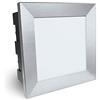 SSC-LUXon® lampada da parete a LED Piko-LQ, faretto quadrato da incasso, protezione dall'acqua IP65, per esterni, 230 V, 3,5 W, colore bianco caldo