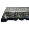 Russo Tessuti Tovaglia Copritavola Antimacchia Plastificata Vietri Blu Giallo 6 12 Posti-6 POSTI