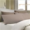 BANZAII TEXTILE INNOVATOR ONLINE Banzaii Coppia Federe in Flanella Anti-Pilling Tinta Unita per Guanciale in Cotone 100% 52x82 cm Beige