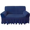 NADA HOME Copridivano salvadivano Estensibile IRGE con Elastico 3 posti Art. Voila' 2953 Blu 3 posti