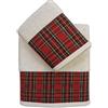 Cieffepi Home Collections SCOZIA - Set Spugna Natalizio 2 Asciugamani (Viso + Ospite) (Panna)