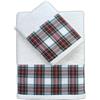 Cieffepi Home Collections SCOZIA - Set Spugna Natalizio 2 Asciugamani (Viso + Ospite) (Bianco)