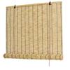 KDDFN Tenda Avvolgibile in bambù,Tenda a Rullo in bambù,Tende in Bambu da Esterno,Protezione della Privacy,Stile retrò,Facile da Installare,Fatto su Misura,per Interni/Esterni (70 * 140cm/28 * 55in)