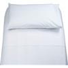 STORE SORRENTO Completo letto singolo Irge in cotone lenzuolo sopra,lenzuolo sotto,1 federa (Bianco)