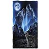 Stillshine. Telo Mare Grande Microfibra Matrimoniale XL XXL Adulto Uomo Bambino Asciugamano da Spiaggia Asciugamani Biancheria da Bagno Grandi 3D Lupo Coperta (Blu,150 x 200 cm)