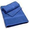 Caleffi Coppia Spugna Asciugamani 1+1 (ospite+Asciugamano) col. Blu