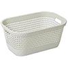 DEA HOME Z438M008 Cesta Portapanni Rattan, 45 L, 60x40x26, Bianco