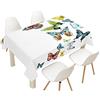 Hearda Tovaglia Antimacchia Rettangolare, Tovaglia da Tavolo Stampata Farfalla 3D Moderna Impermeabile per Decorazione Tavola da Pranzo Cucina Giardino Bar (Specie di Farfalle,140x140cm)