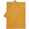 CA' D'ORO Nido d'ape Coppia Asciugamani da bagno, Asciugamani in Cotone Piquè, Set 2 Asciugamani, Viso (60 x 110 cm) + Ospite (60 x 40 cm) (MIELE)