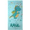 LolaPix Telo Mare Bambino. Telo Mare. Regalo Personalizzato. Asciugamano Personalizzato. Vari Disegni e Dimensioni. Drago