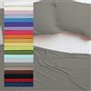 Tata Home Lenzuolo sopra 100% Cotone Misura cm 150x300 Letto Singolo 1 Piazza Colore Tortora Made in Italy 57 Fili al cm2