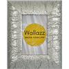 Wallazz Cornice Portafoto in Legno Pregiato - Made in Italy - Vetro Sintetico Infrangibile Crilex - Design Italiano e Qualità Artigianale, 30x45cm Argento/Glitter