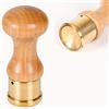 Verbania Shop Stampo in Ottone per Ravioli Tondo con ESPULSORE Automatico Diametro Ø 3,4 cm CAPPELLETTI, ANOLINI E Biscotti Cookie Stamp