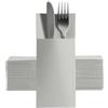 Palucart Tovagliolo portaposate Tasca 40x30cm in airlaid Simile Stoffa Biodegradabile e Compostabile Pura cellulosa 50 Tovaglioli con Tasca (Grigio)