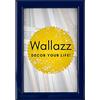 Wallazz Cornice portafoto in legno da parete Made in Italy | Cornice foto ideale per quadri camera da letto, poster da parete, portafoto e stampe. Cornice a giorno 30x45 cm, colore blu
