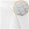 Anro - Tovaglia in vinile cerata, effetto pizzo, impermeabile, 100% vinile PVC, Fiori camomilla bianco., 180 x 138cm