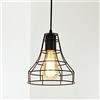 Mengjay Lampade a Sospensione Vintage Industriale Plafoniera Lampada da Soffitto Lampadario In Ferro Pendente Vintage Industrial,Metallo Gabbia E26/E27 Luci Portalampada.