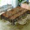 Surwin Tovaglia da Tavolo Rettangolare 3D Stampa Moderne Elegante Tovaglie Antimacchia Tovaglia Idrorepellente Copritavolo per Decorative Natale Cucina Giardino (Leopardo Stampa,140x210cm)