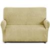 Corredocasa Euroricami Viterbo Corredocasa - Copridivano Imperiale 3 Posti Elasticizzato con Braccioli in Poliestere e Cotone, Fodera Protettiva Antiscivolo per Divano da 170 a 210 cm, Beige