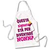 Babloo Grembiule da Cucina Idea Regalo Festa dei Nonni Questa Signora Sta per Diventare Nonna