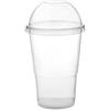 bar@drinkstuff Drinkstuff - Confezione di 100 bicchieri con coperchio a cupola, ideale per smoothie, milkshake ed altri, 300 ml