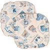 PARAMAISON Cuscini Coprisedia Shabby Chic Cuore, Set da 2 pezzi, Trapuntato, Imbottito, Fissaggio con 4 Alette, 40x40 cm, Vari Colori