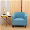 Highdi Copripoltrona Elasticizzato 1 Posto Chesterfield, Poltrona da Club Copridivano Jacquard Universale Lavabile Rimovibile per Bar Soggiorno Camera da Letto Reception (Blu)