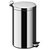 Denny International Pattumiera in acciaio INOX da 3 l, 5 l, 12 l, 20 l, 30 l, in argento, da cucina, bagno, ufficio, 5 L