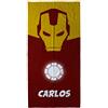 LolaPix Telo mare bambino. Telo mare. Regalo personalizzato. Asciugamano personalizzato. Vari disegni e dimensioni. IRONMAN