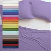 Tata Home Lenzuolo sopra 100% Cotone Misuracm 180x300 Letto da Una Piazza e Mezza Francese Colore Lilla Made in Italy 57 Fili al cm2