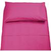 STORE SORRENTO Completo letto singolo Irge in cotone lenzuolo sopra,lenzuolo sotto,1 federa (Fucsia)